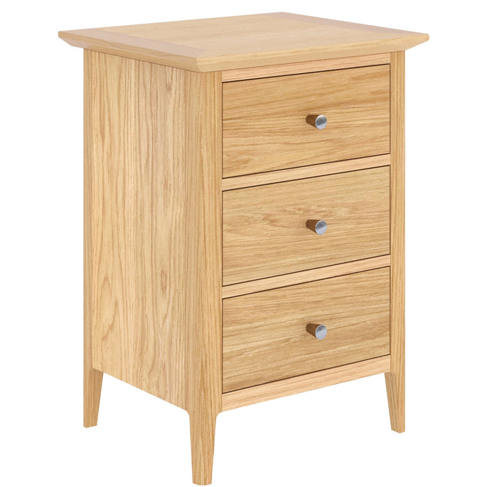 Furniture HausSaxby Oak 3 DRAWER BEDSIDE - Rest Relax