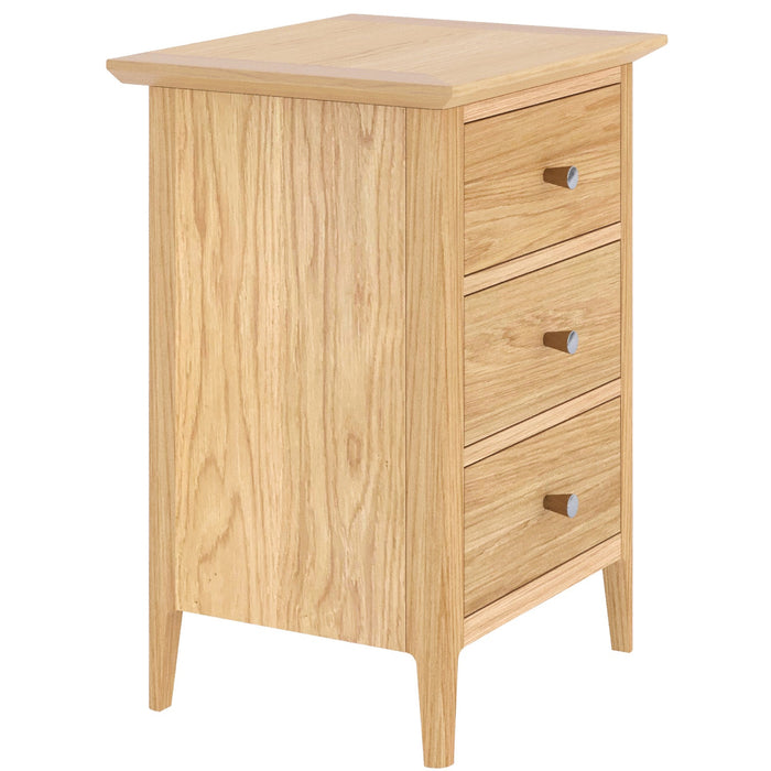 Furniture HausSaxby Oak 3 DRAWER BEDSIDE - Rest Relax