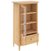 Furniture HausSaxby Oak GLAZED BOOKCASE - Rest Relax