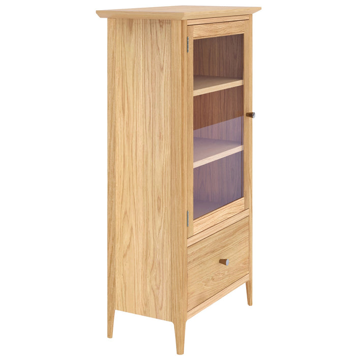 Furniture HausSaxby Oak GLAZED BOOKCASE - Rest Relax