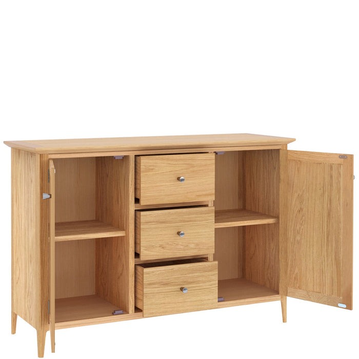 Furniture HausSaxby Oak LARGE 2 DOOR 3 DRAWER SIDEBOARD - Rest Relax