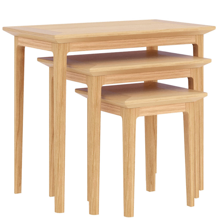 Furniture HausSaxby Oak NEST OF 3 TABLES - Rest Relax