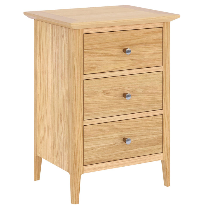 Furniture HausSaxby Oak SMALL 3 DRAWER BEDSIDE - Rest Relax