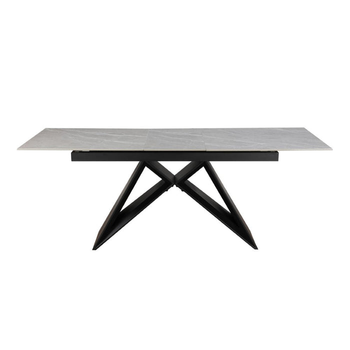 Furniture HausTerzo Ceramic Argento Grey Dining Table Matt Finish 160cm - 200cm - Rest Relax