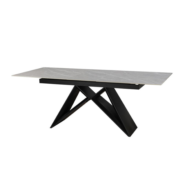 Furniture HausTerzo Ceramic Argento Grey Dining Table Matt Finish 160cm - 200cm - Rest Relax