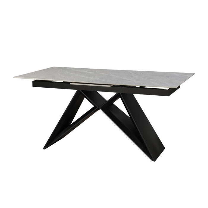 Furniture HausTerzo Ceramic Argento Grey Dining Table Matt Finish 160cm - 200cm - Rest Relax