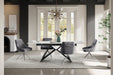 Furniture HausTerzo Ceramic Pearla Grey Dining Table Gloss 160cm - 200cm - Rest Relax