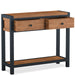 Furniture HausUrban Acacia 2 Drawer Console Table - Rest Relax