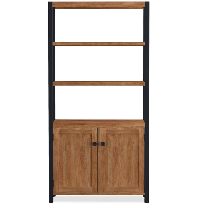 Furniture HausUrban Acacia Tall Bookcase With Doors - Rest Relax