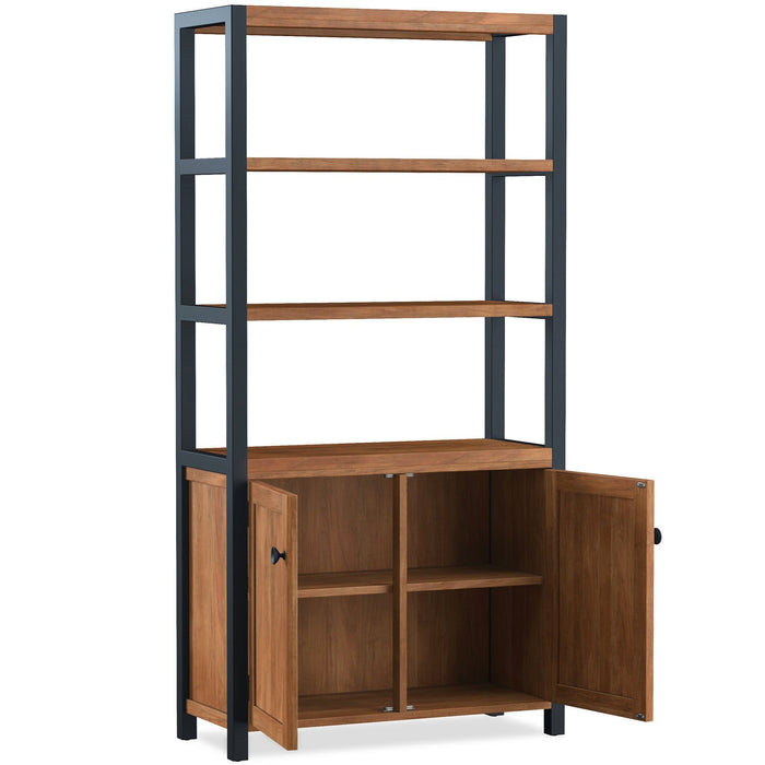 Furniture HausUrban Acacia Tall Bookcase With Doors - Rest Relax