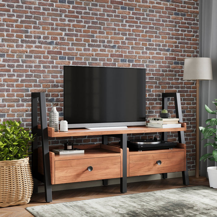 Furniture HausUrban Acacia TV / Media Unit With Drawers - Rest Relax