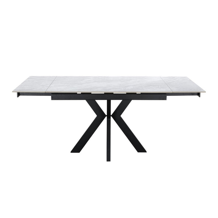 Furniture HausVito Ceramic Pearla Grey Dining Table Gloss Finish 120/150/180cm - Rest Relax