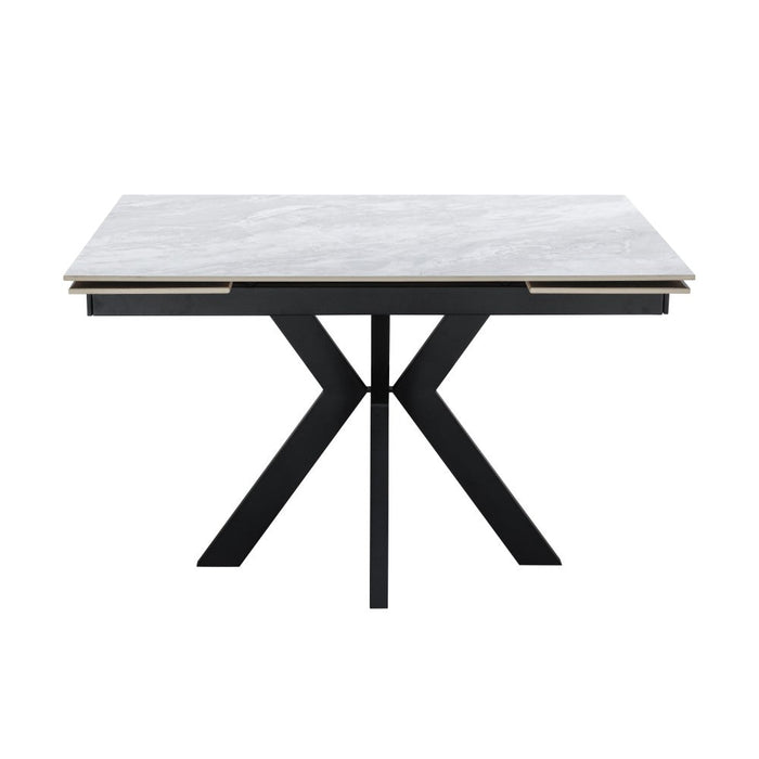 Furniture HausVito Ceramic Pearla Grey Dining Table Gloss Finish 120/150/180cm - Rest Relax