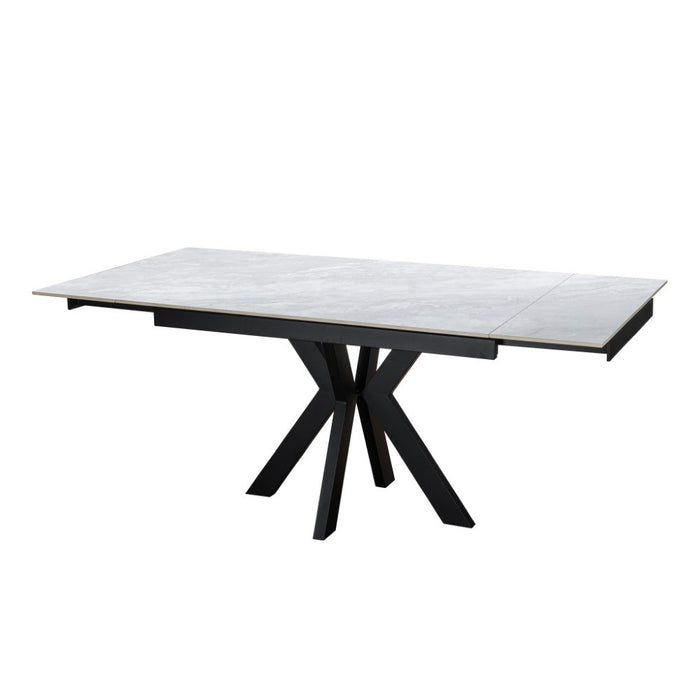 Furniture HausVito Ceramic Pearla Grey Dining Table Gloss Finish 120/150/180cm - Rest Relax