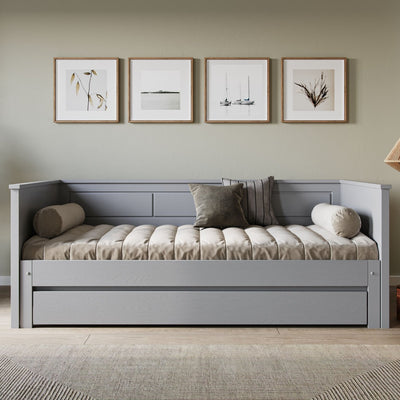 NoomiNoomi Erika Solid Wood Guest Bed Grey (FSC - Certified) - Rest Relax