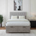 Bedmaster Pearl Linen Grey Divan End Lift Ottoman Bed