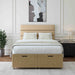 Rest RelaxMilan Linen Pebble Divan End Lift Ottoman Bed - Rest Relax