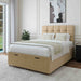 Rest RelaxPearl Linen Pebble Divan End Lift Ottoman Bed - Rest Relax