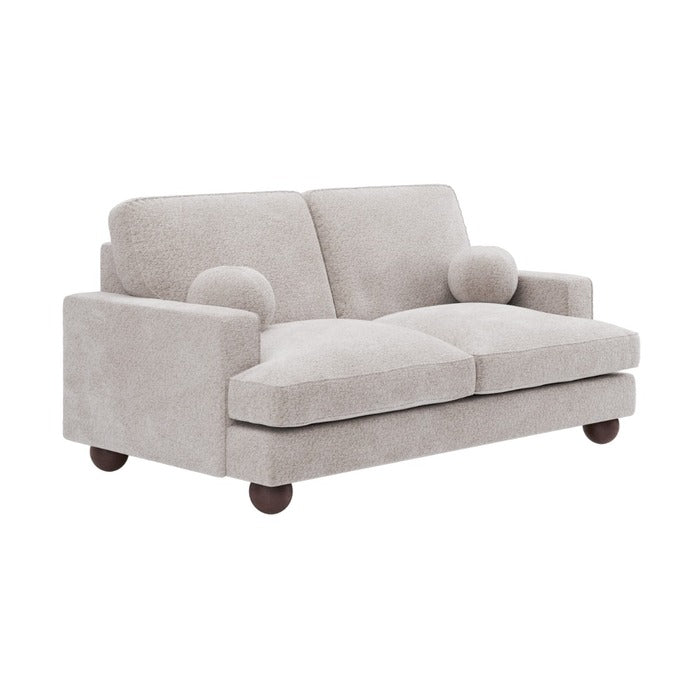 Solace+CoSolace+Co Addison 2 Seater Beige Boucle Sofa - Rest Relax