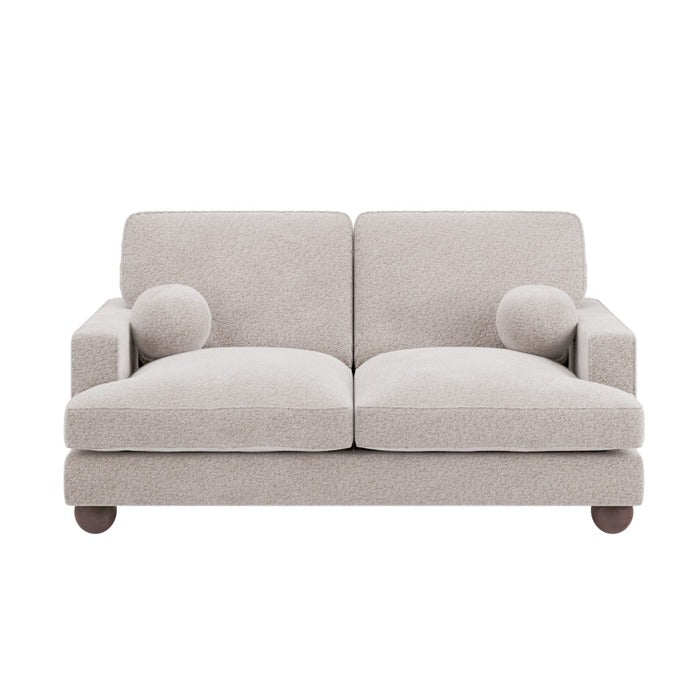 Solace+CoSolace+Co Addison 2 Seater Beige Boucle Sofa - Rest Relax