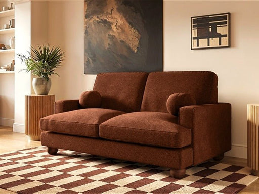 Solace+CoSolace+Co Addison 2 Seater Burnt Orange Chenille Sofa - Rest Relax