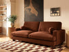 Solace+CoSolace+Co Addison 3 Seater Burnt Orange Chenille Sofa - Rest Relax