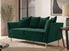 Solace+CoSolace+Co Avery 2 Seater Scatter Back Velvet Emerald Green - Rest Relax