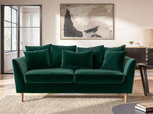 Solace+CoSolace+Co Avery 3 Seater Scatter Back Velvet Emerald Green - Rest Relax