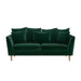 Solace+CoSolace+Co Avery 3 Seater Scatter Back Velvet Emerald Green - Rest Relax