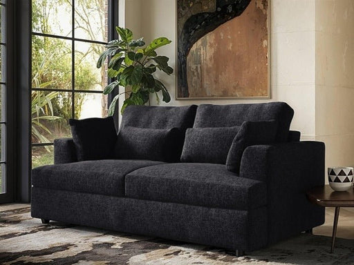 Solace+CoSolace+Co Drew 2 Seater Charcoal Grey Chenille Sofa - Rest Relax