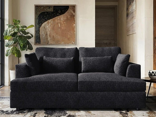 Solace+CoSolace+Co Drew 2 Seater Charcoal Grey Chenille Sofa - Rest Relax