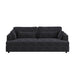 Solace+CoSolace+Co Drew 3 Seater Charcoal Grey Chenille Sofa - Rest Relax