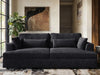 Solace+CoSolace+Co Drew 3 Seater Charcoal Grey Chenille Sofa - Rest Relax