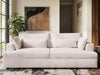 Solace+CoSolace+Co Drew 3 Seater Cream Chenille Sofa - Rest Relax