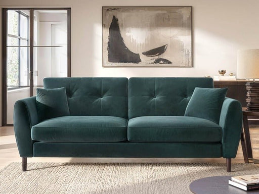 Solace+CoSolace+Co Ellison 3 Seater Navy Blue Velvet Sofa - Rest Relax