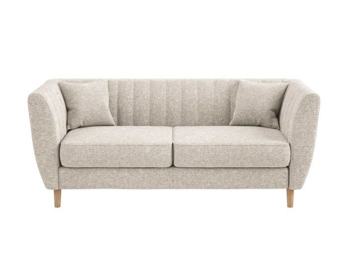 Solace+CoSolace+Co Remi 2 Seater Mid Century Beige Chenille Sofa - Rest Relax