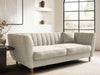 Solace+CoSolace+Co Remi 3 Seater Mid Century Beige Chenille Sofa - Rest Relax