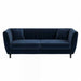 Solace+CoSolace+Co Remi 3 Seater Mid Century Navy Blue Velvet Sofa - Rest Relax