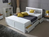 Visco Therapy4'0 Mission Storage Bed in White - Small Double - Rest Relax