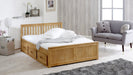 Visco Therapy4'0 Mission Waxed Pine Wooden Storage Bed - Rest Relax