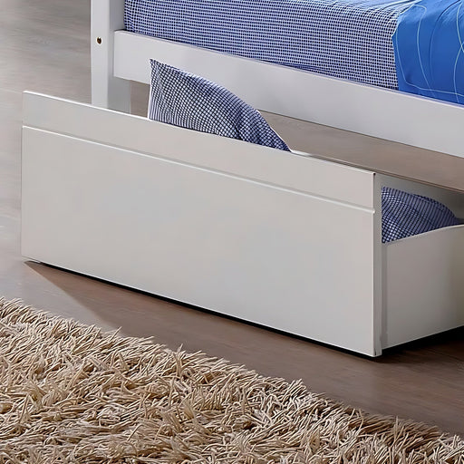 Visco TherapyBedford White Wooden Bunk Bed Frame - 3ft Single - Rest Relax