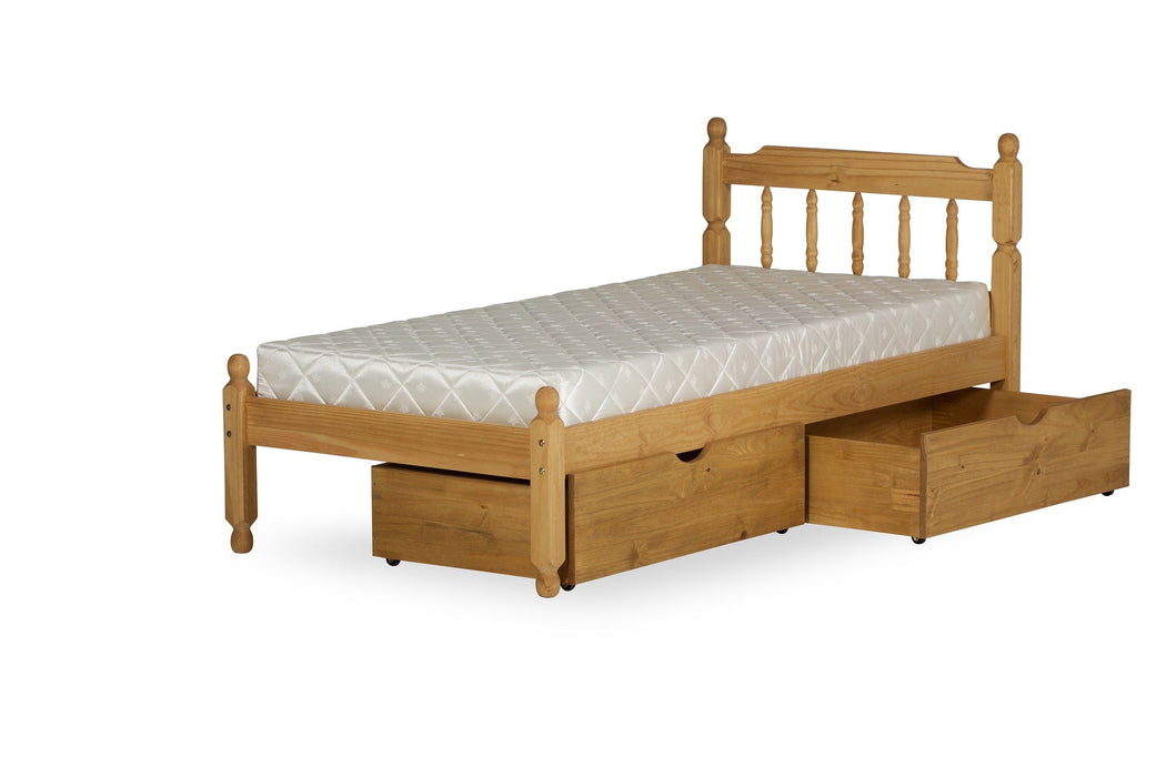 Visco TherapyColonial Waxed Pine Wooden Bed frame (Without Underbed) - Rest Relax