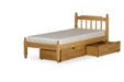 Visco TherapyColonial Waxed Pine Wooden Bed frame (Without Underbed) - Rest Relax