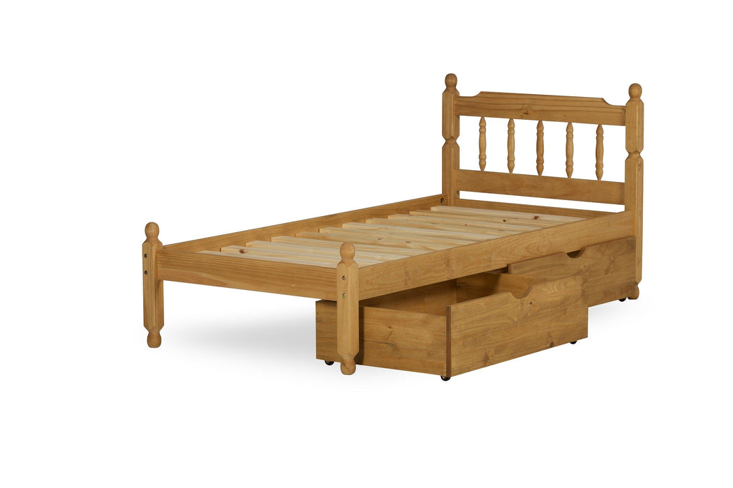 Visco TherapyColonial Waxed Pine Wooden Bed frame (Without Underbed) - Rest Relax
