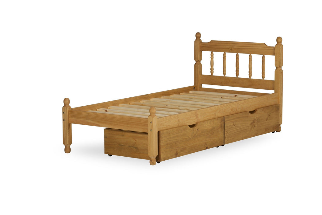 Visco TherapyColonial Waxed Pine Wooden Bed frame (Without Underbed) - Rest Relax