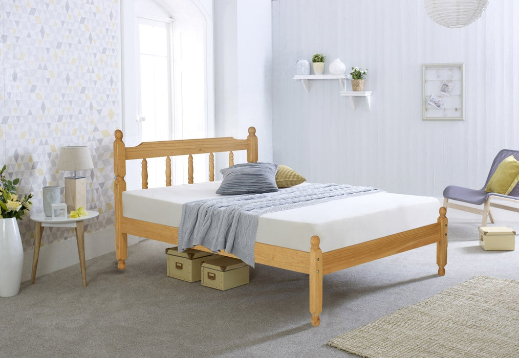 Visco TherapyColonial Waxed Pine Wooden Bed frame (Without Underbed) - Rest Relax