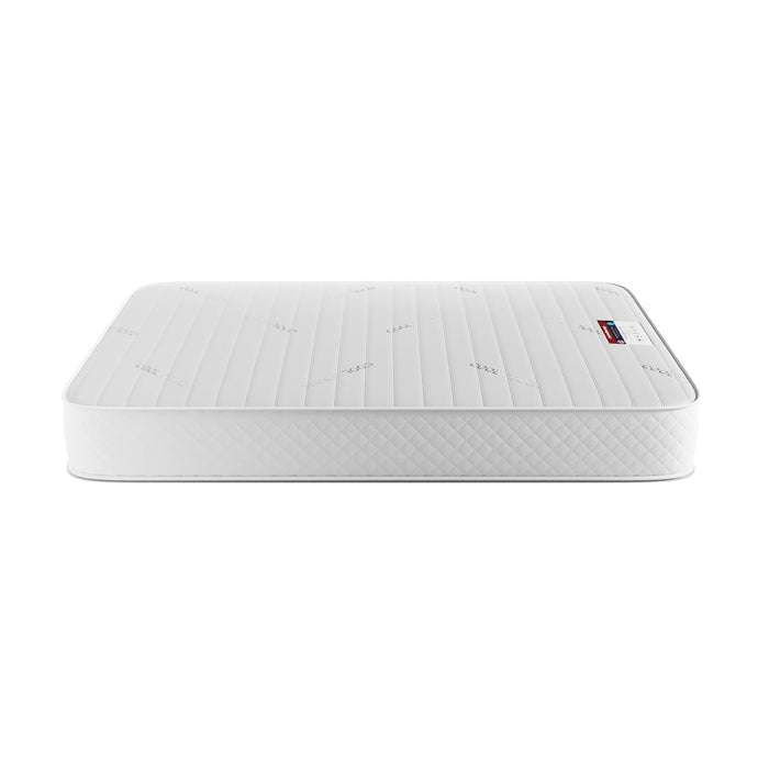 Deluxe Memory Coil Spring Mattress – side profile studio shot showing the quilted top and depth