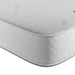 Deluxe Memory Coil Spring Mattress – corner close-up of the cool-touch quilted cover and tape edge