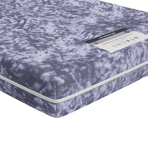 Essential Eco Comfort Waterproof Sprung Mattress – full mattress, angled studio shot on a white background