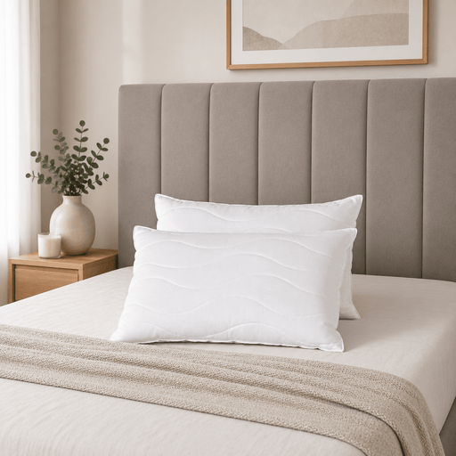 Visco TherapyHollow Fibre Pillow – 700g Quilted Support Pillow - Swann Sleep Ltd T/A Rest Relax